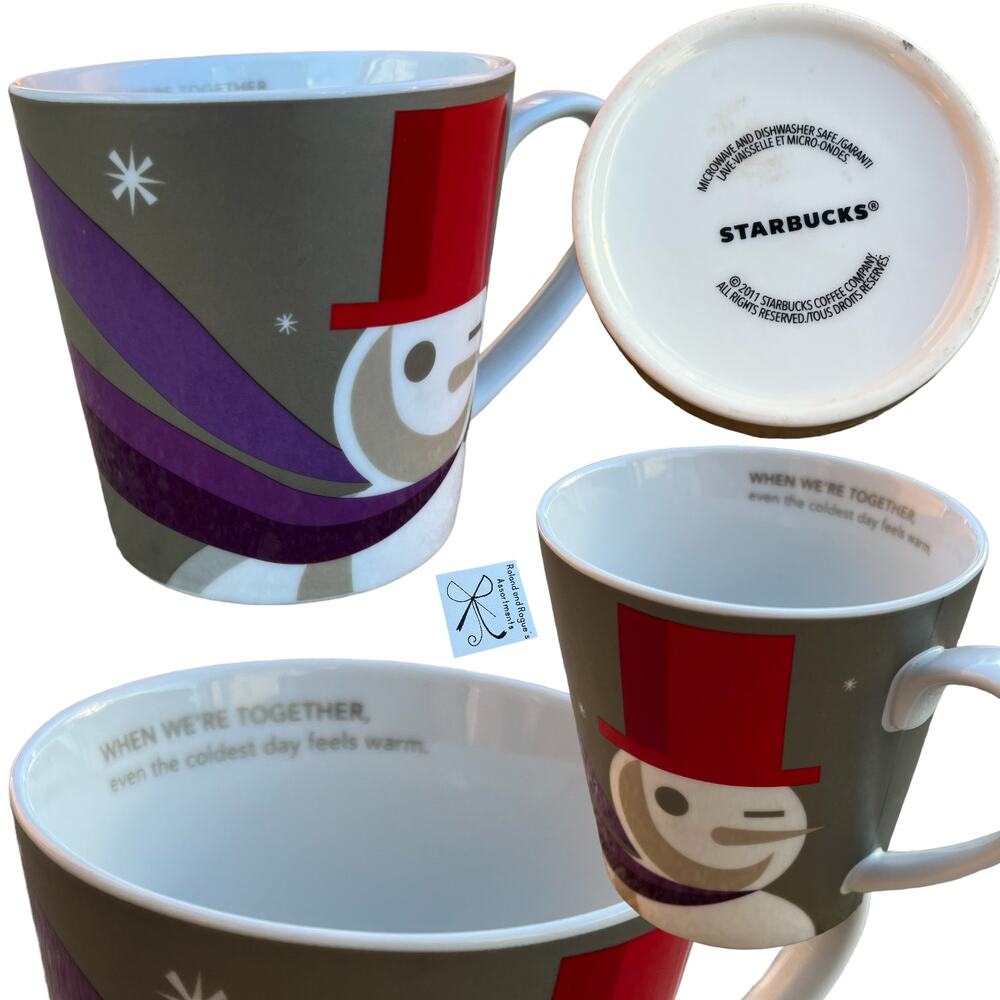 Starbucks 2011 Snowman Coffee/Tea Mug